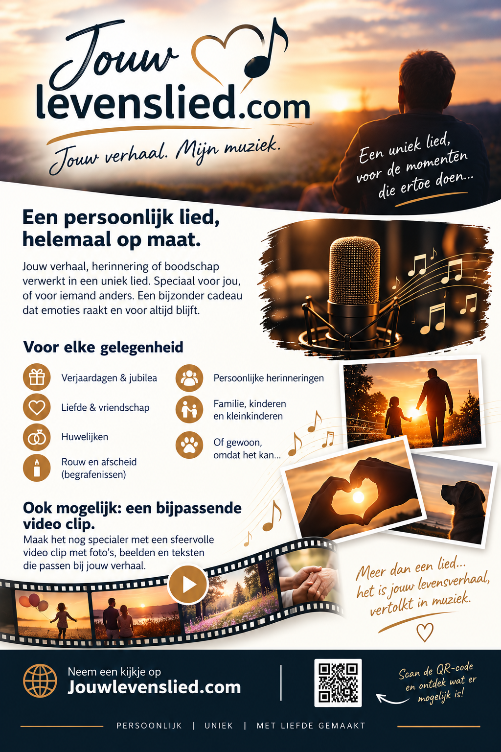 Jouw levenslied: persoonlijke muziek vol herinneringen, met warme beelden van familie, liefde en muziek